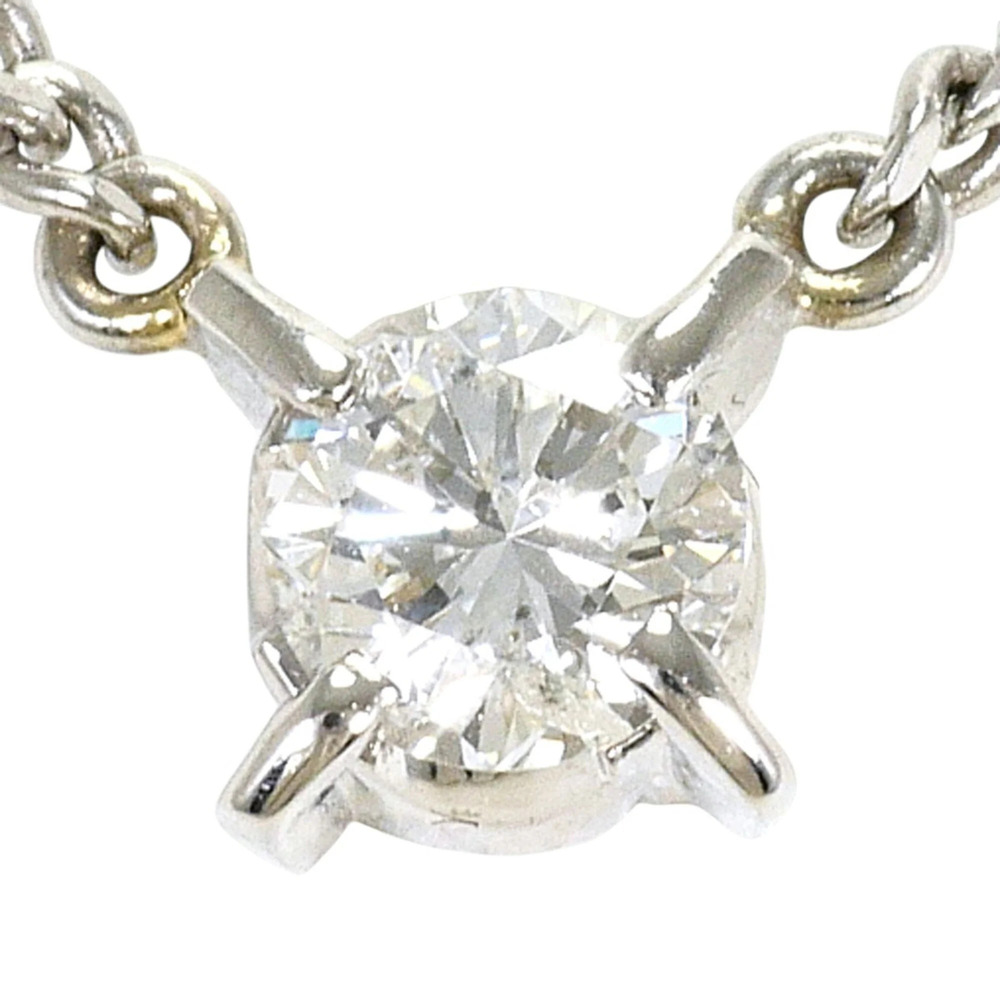 PT850 Platinum Necklace with Diamond (carat mark not stamped), Certificate of...